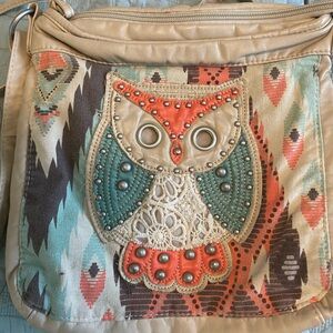 Southwestern Owl Crossbody Purse